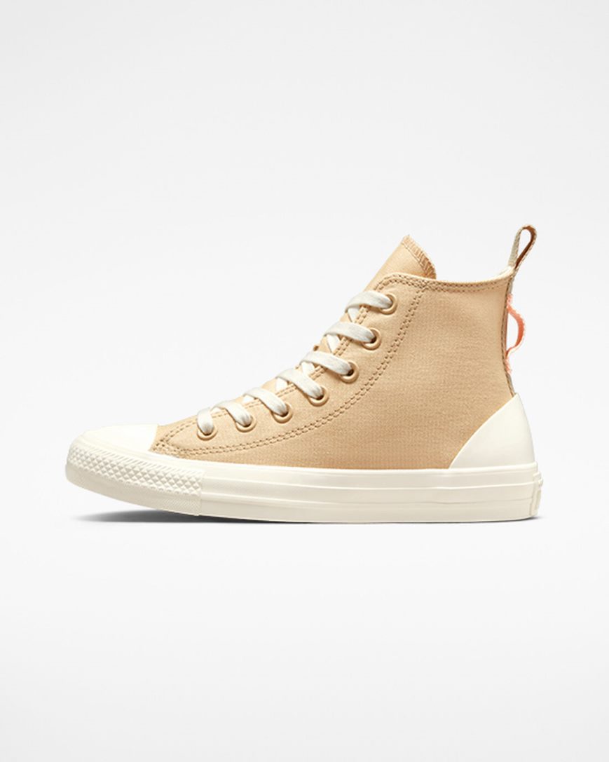 Zapatillas Altas Converse Chuck Taylor All Star Tonal Canvas Mujer Beige | PE PL8720